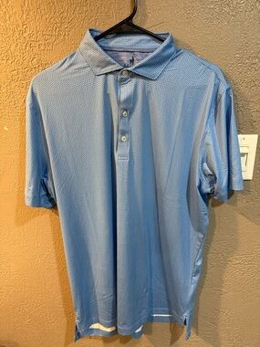 Johnnie-O Men's Light Blue Polo Shirt